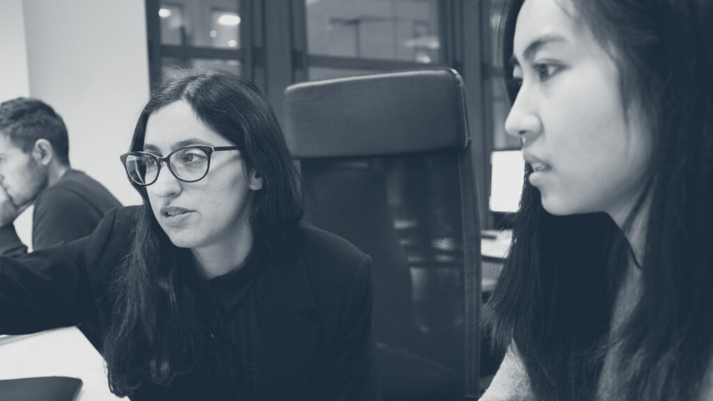 Ana working with designer Suki Law