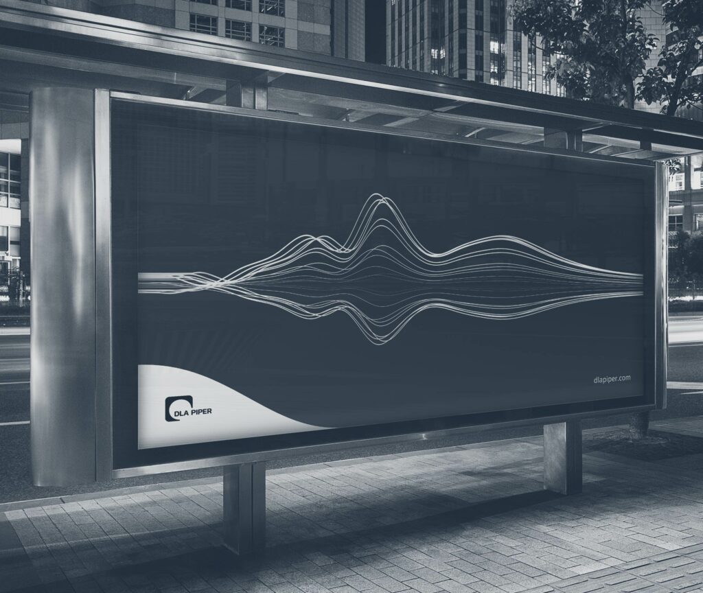 DLA Piper branded billboard