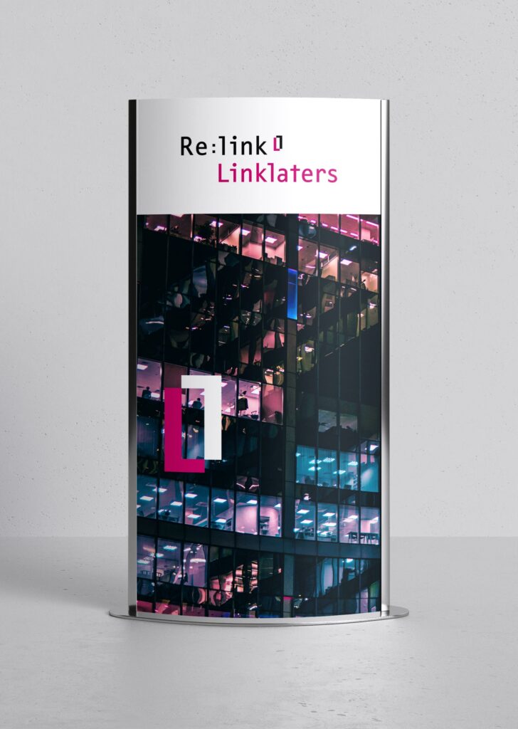 Linklaters Re:link display stand