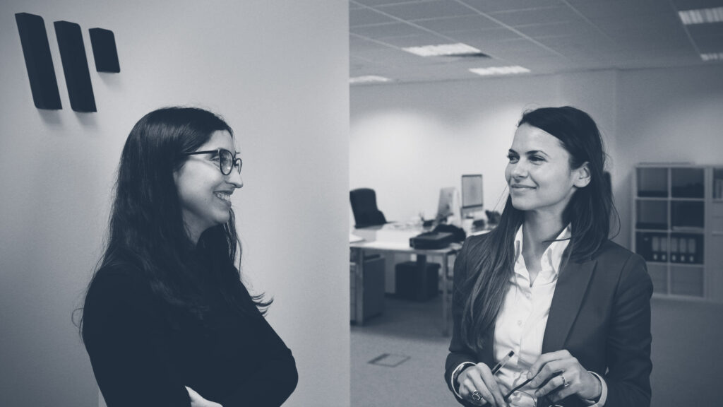 Ana Rita Teodor and Ruxandra Radulescu in the Within International London office