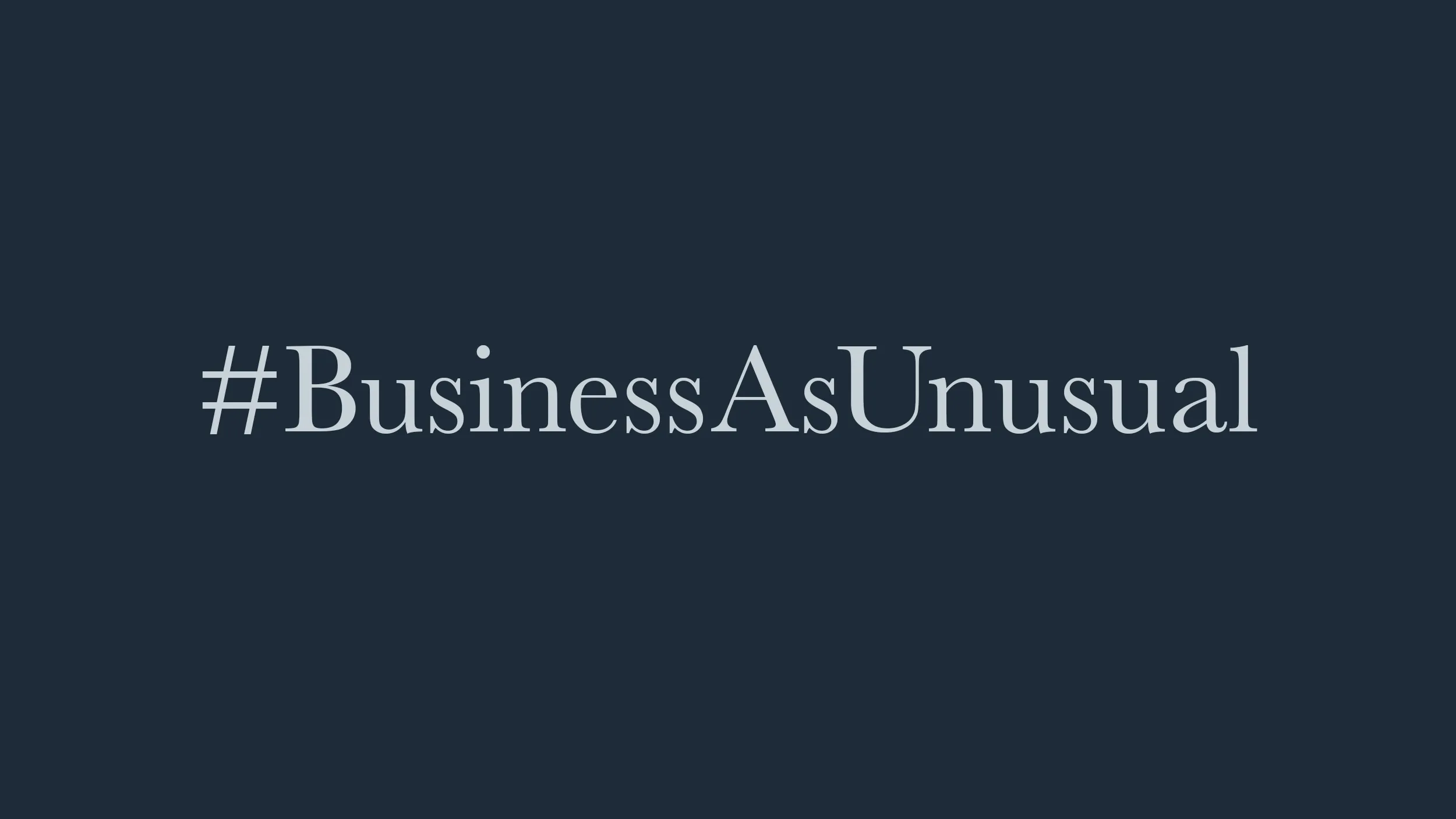 Business-as-usual Business-as-usual