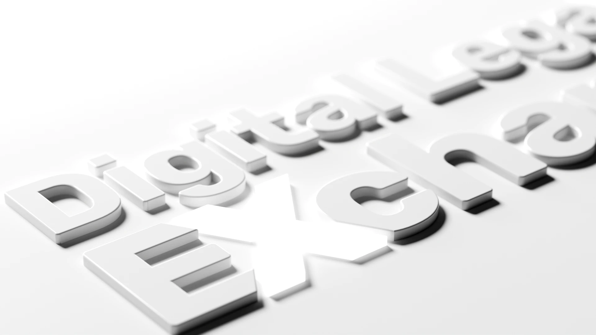 3D white typography spelling the word 'digital' on a light surface, suggesting digital technology conceptzy