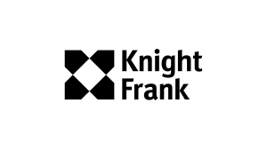 Knight Frank logo: black geometric emblem beside the text'Knight Frank'.