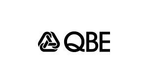 QBE Insurance logo on a white background