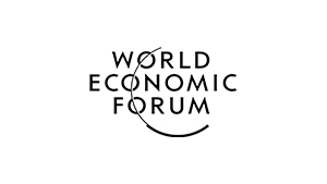 World Economic Forum logo with a circular swoosh around the text