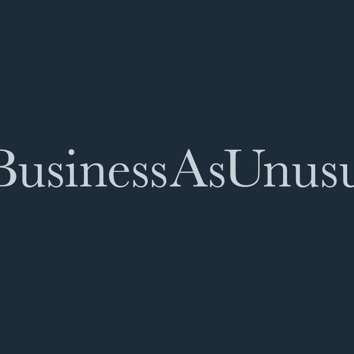 Business as unusual